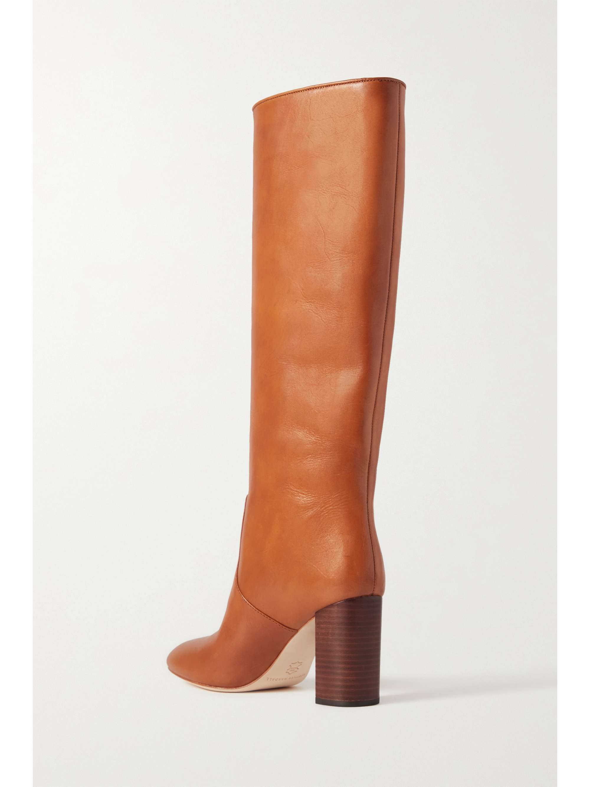 LOEFFLER RANDALL + NET SUSTAIN Goldy leather knee boots