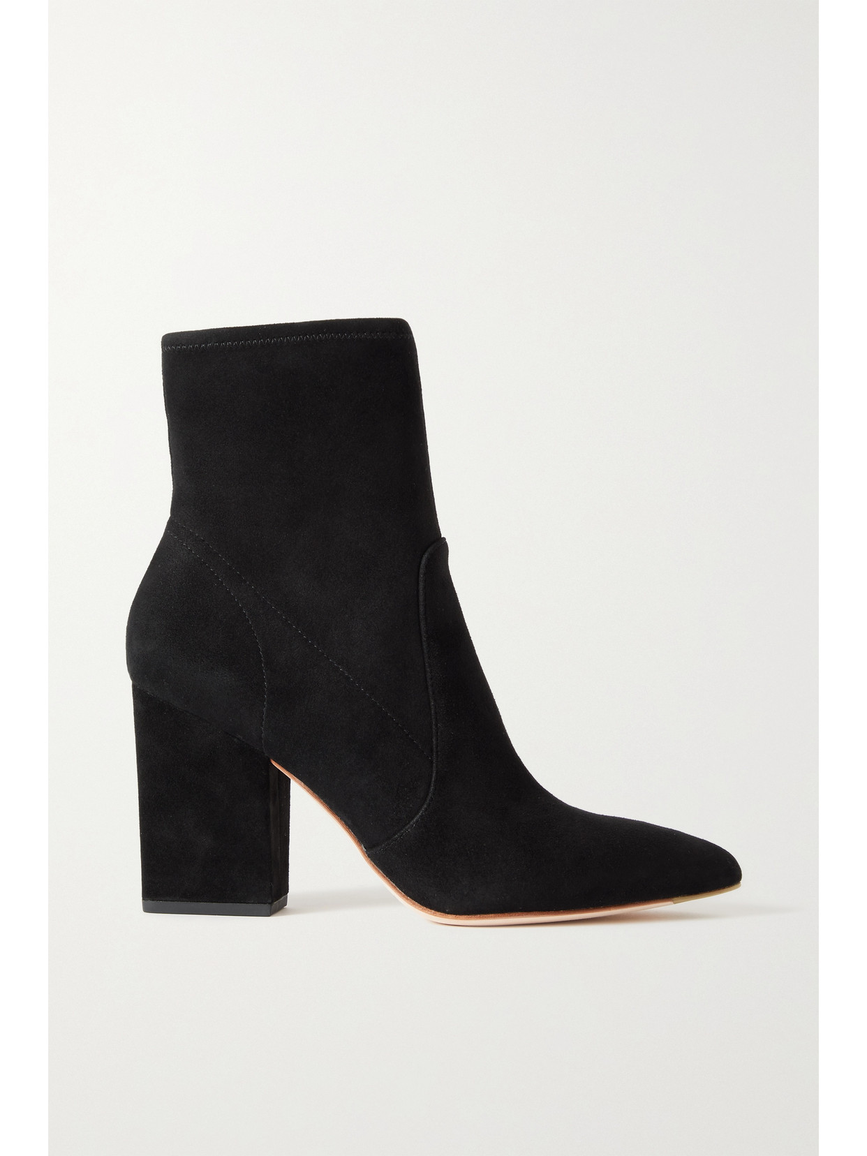 Shop Loeffler Randall + Net Sustain Isla Suede Ankle Boots In Black