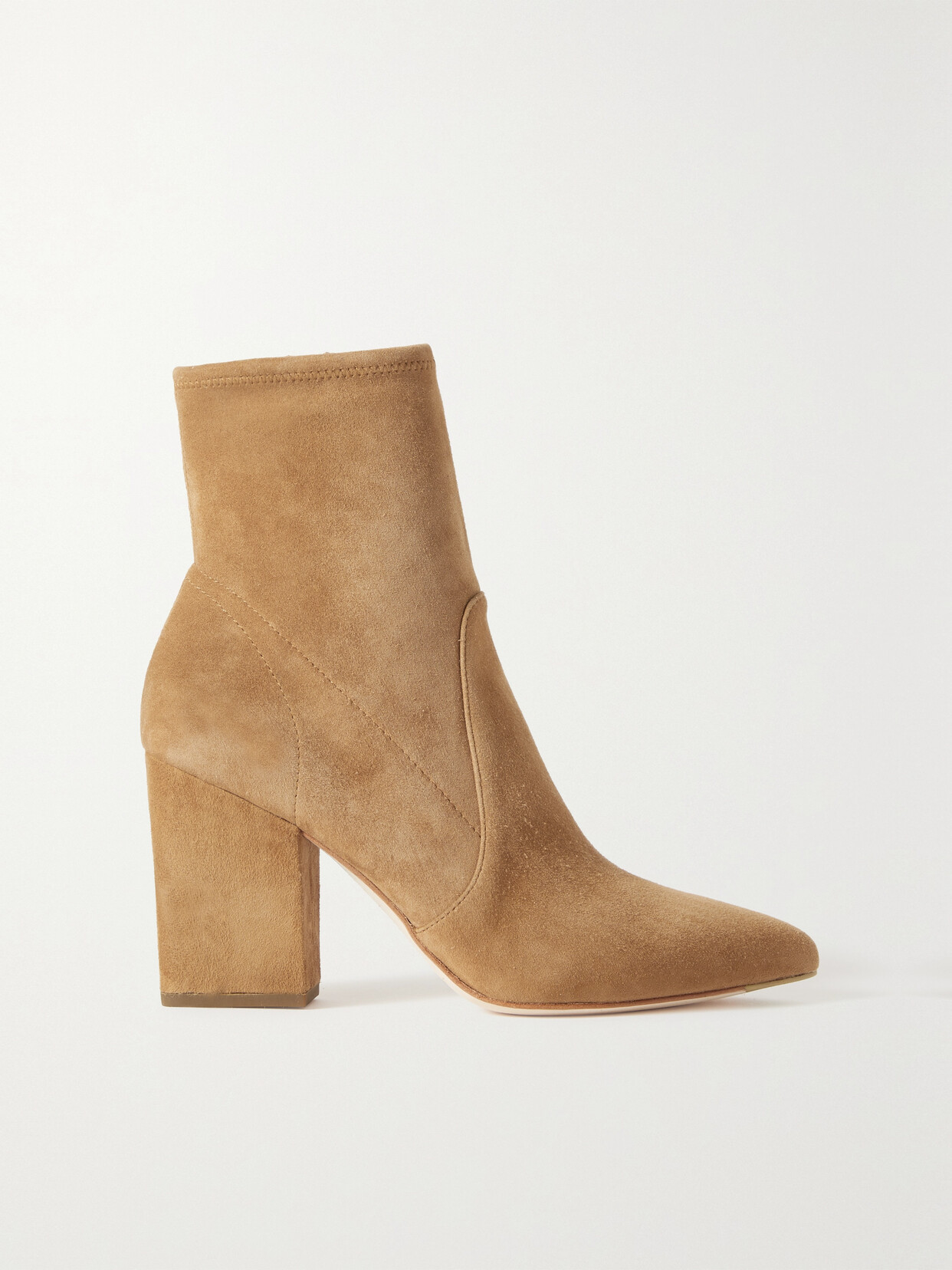 Loeffler Randall + Net Sustain Isla Suede Ankle Boots In Neutrals