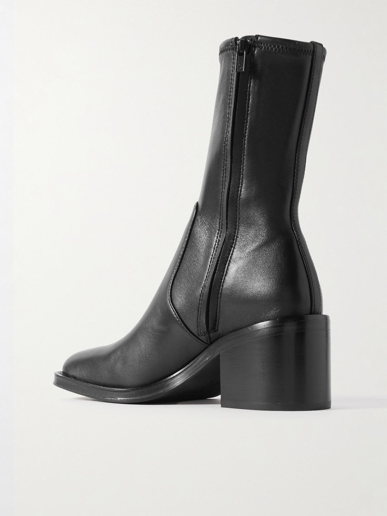 Shop Loeffler Randall + Net Sustain Nolan Leather Boots In Black