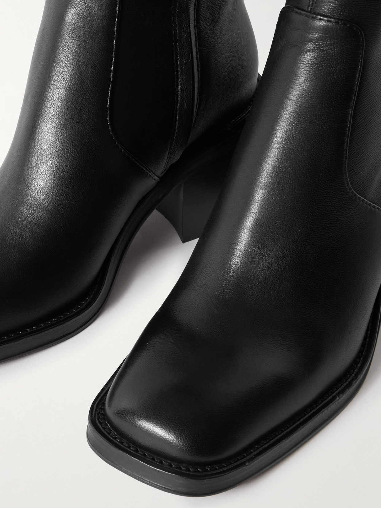 Loeffler Randall + Net Sustain Nolan Leather Boots In Black
