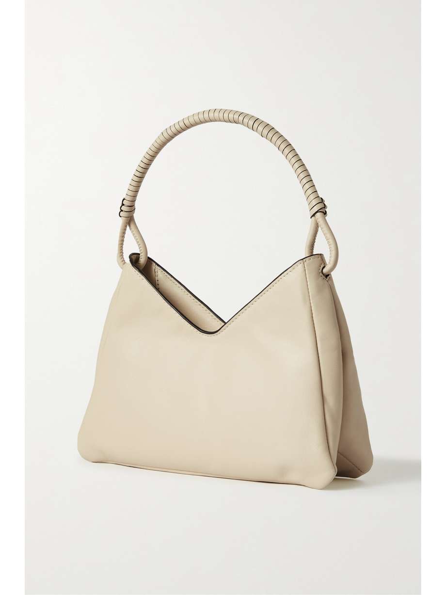 STAUD Valerie leather shoulder bag NETAPORTER