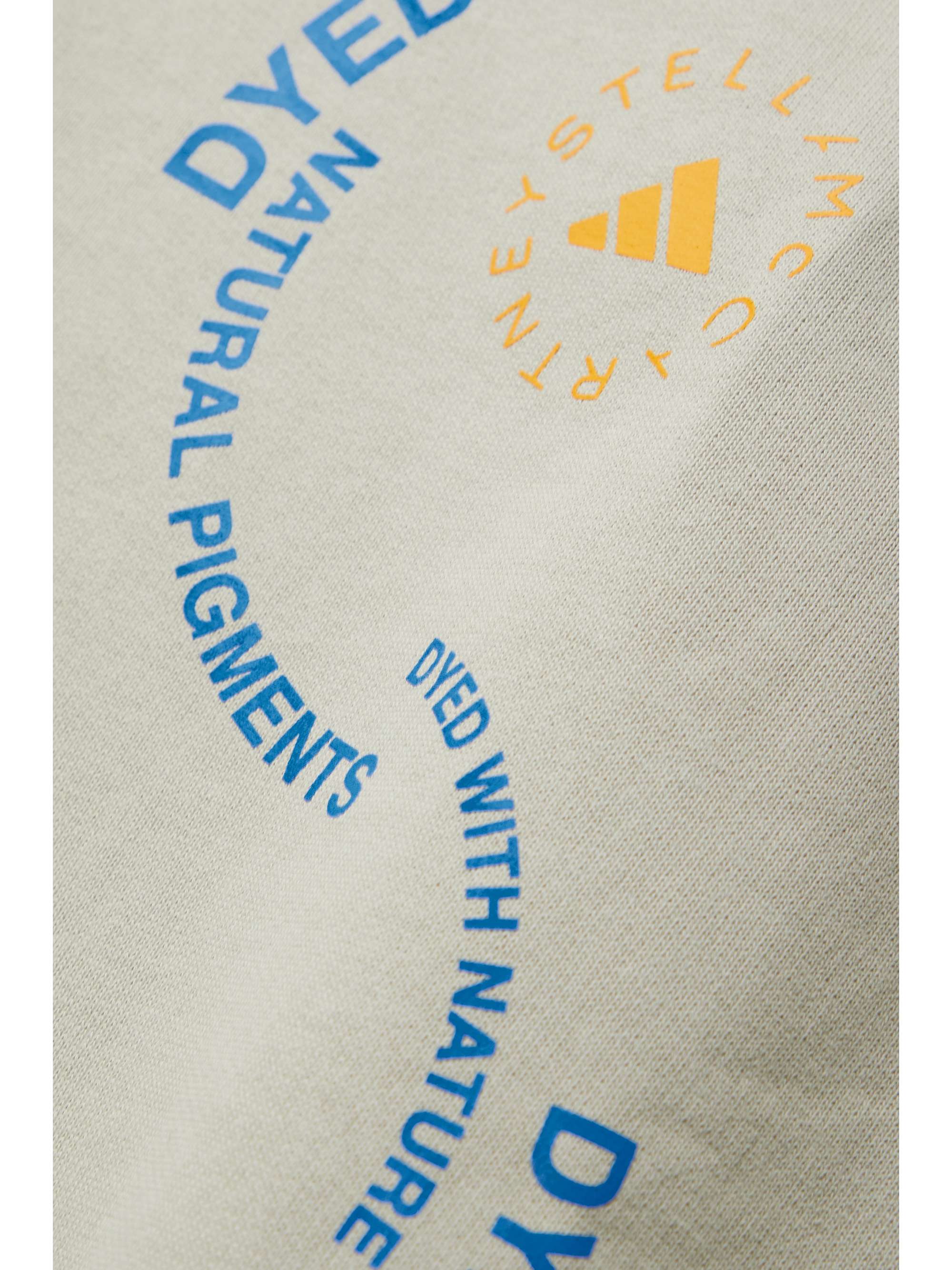 ADIDAS BY STELLA MCCARTNEY Printed organic cotton-jersey sweatshirt