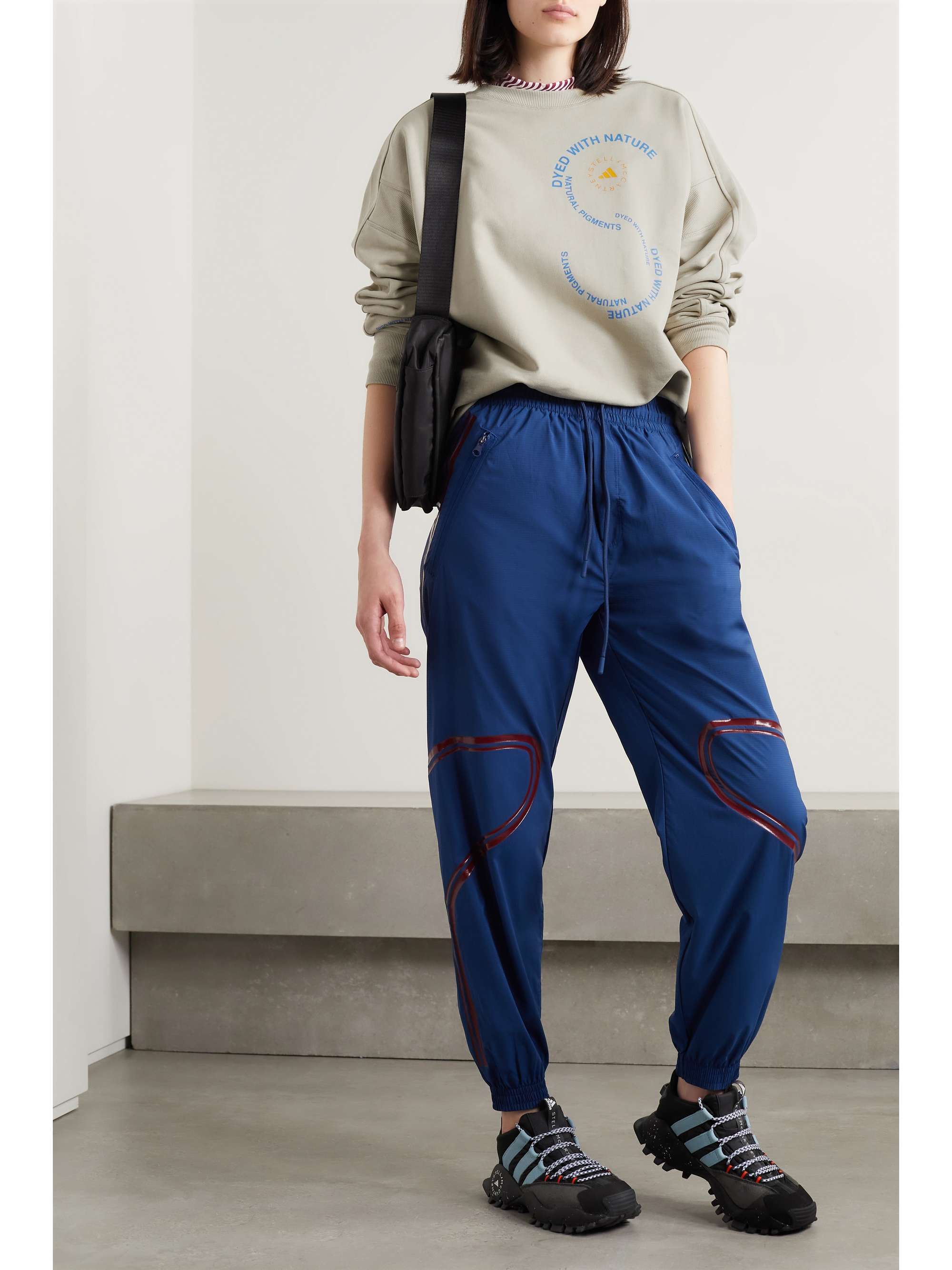 ADIDAS BY STELLA MCCARTNEY Printed organic cotton-jersey sweatshirt