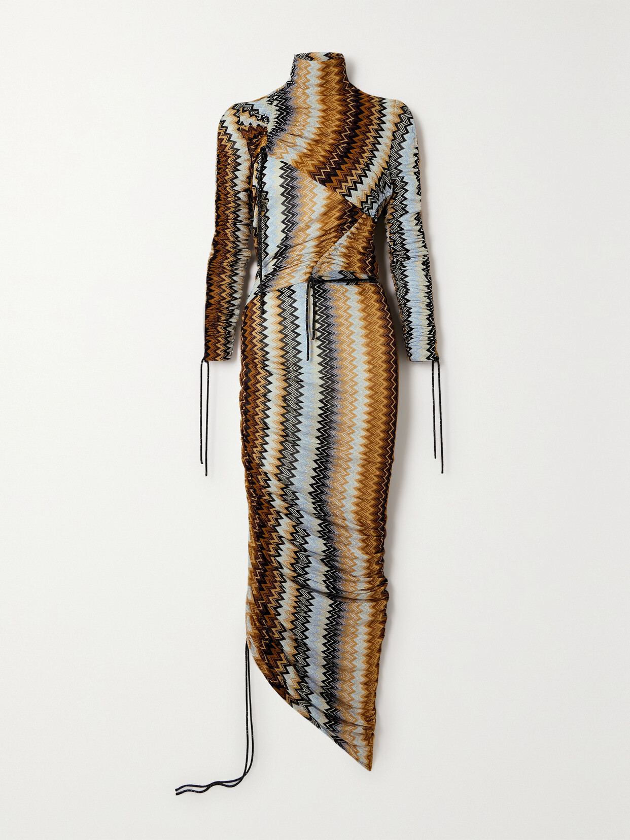 Missoni Embellished Cutout Metallic Crochet-knit Maxi Dress In Multi