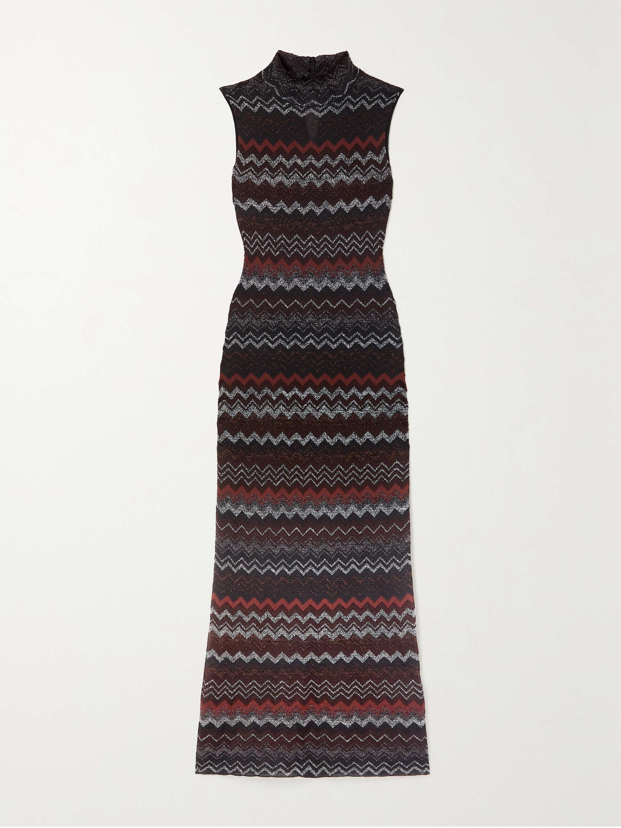 MISSONI Metallic jacquard-knit maxi dress | NET-A-PORTER