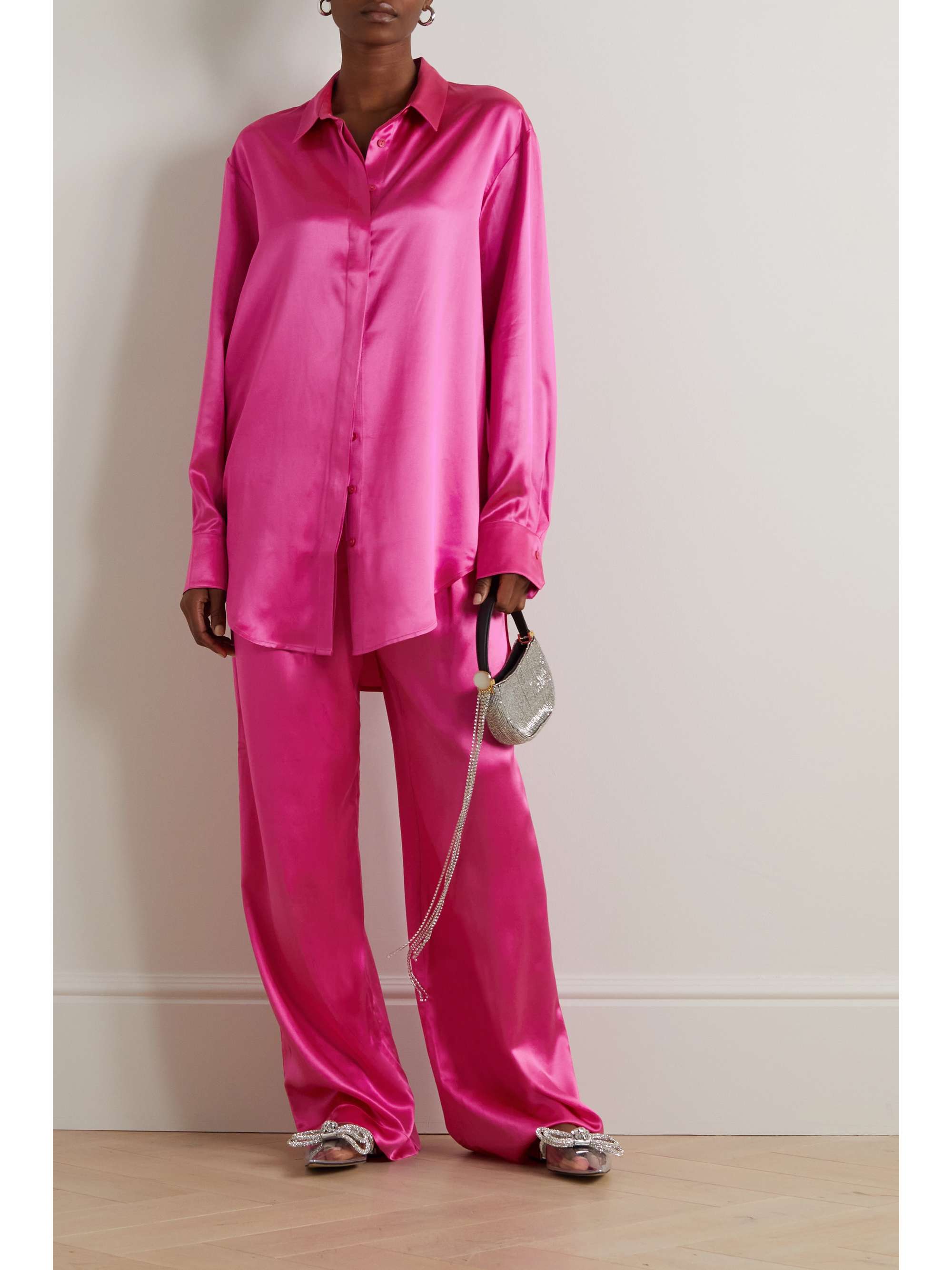 MICHAEL LO SORDO Boy silk-satin shirt