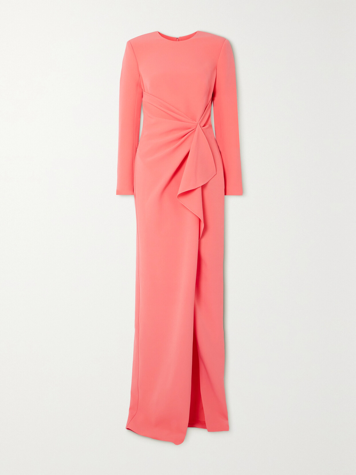 Safiyaa - Taylora Draped Crepe Gown - Pink