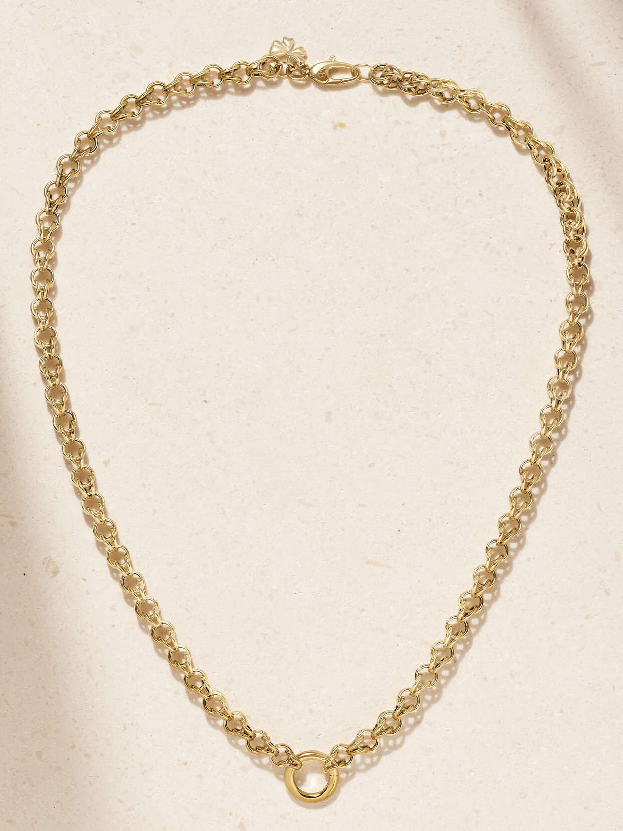 Mason And Books Hinge 14-karat Gold Necklace