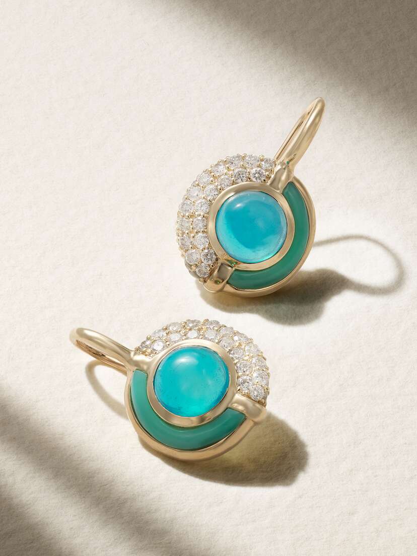 Mason and Books Sugar And Spice 14-karat Gold Multi-stone Earrings