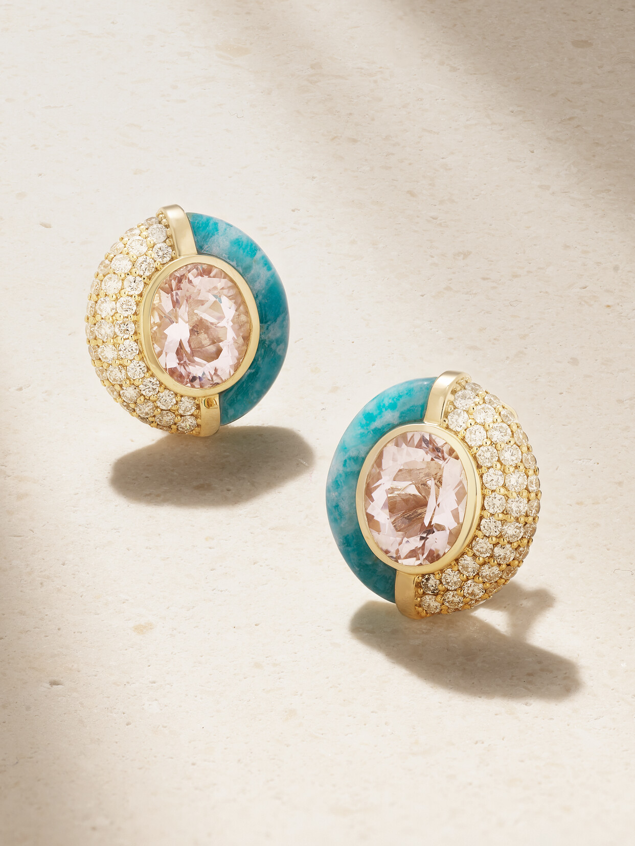 Mason and Books Sugar And Spice 14-karat , Multi-stone And Diamond Earrings