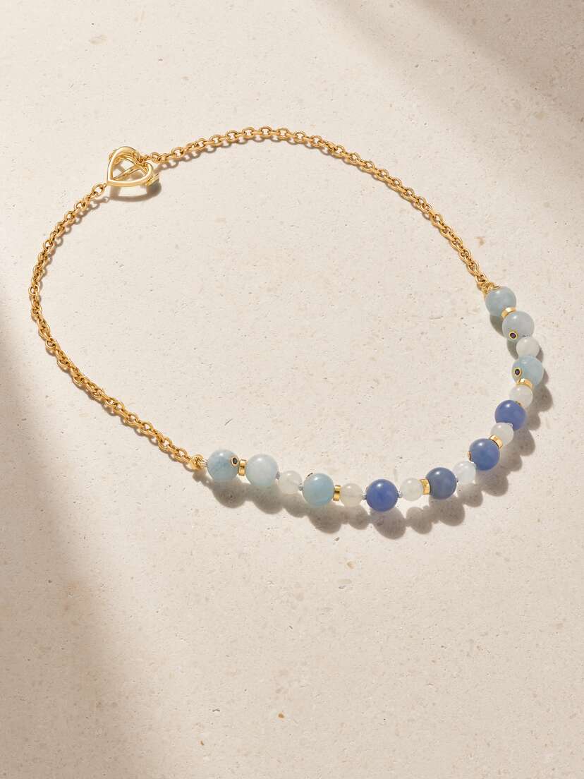 Mason and Books Stepping Stones 14-karat Gold Multi-stone Necklace