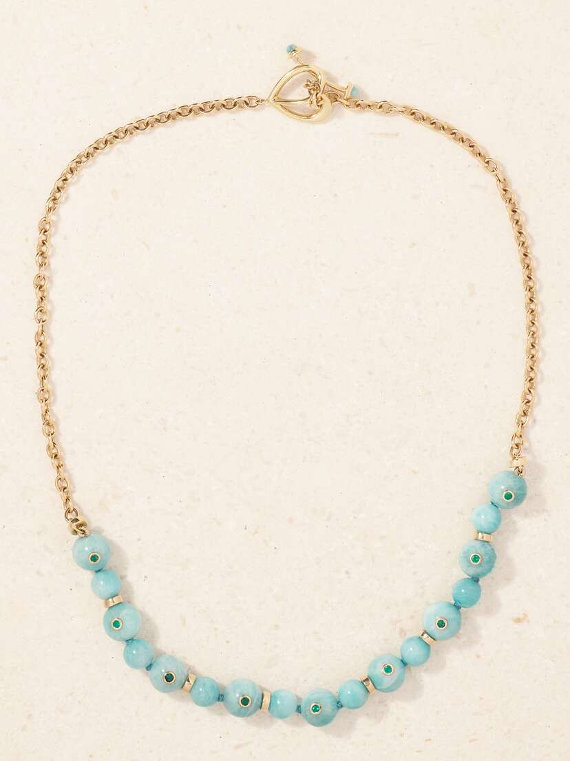 Mason and Books Stepping Stones 14-karat  Multi-stone Necklace - One size