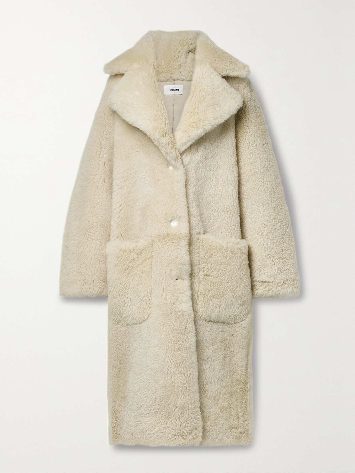 Interior - The Leo Shearling Coat - Cream