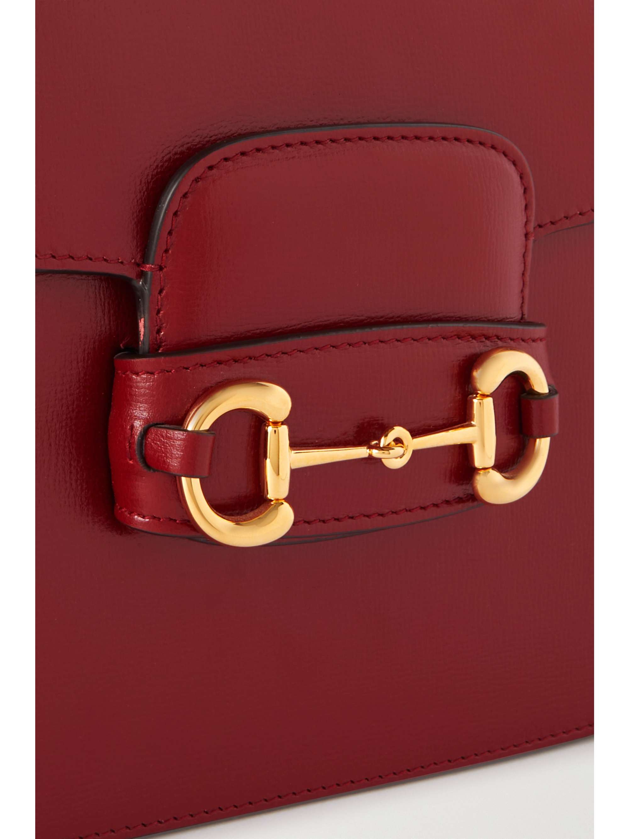 GUCCI Horsebit 1955 texturedleather shoulder bag NETAPORTER