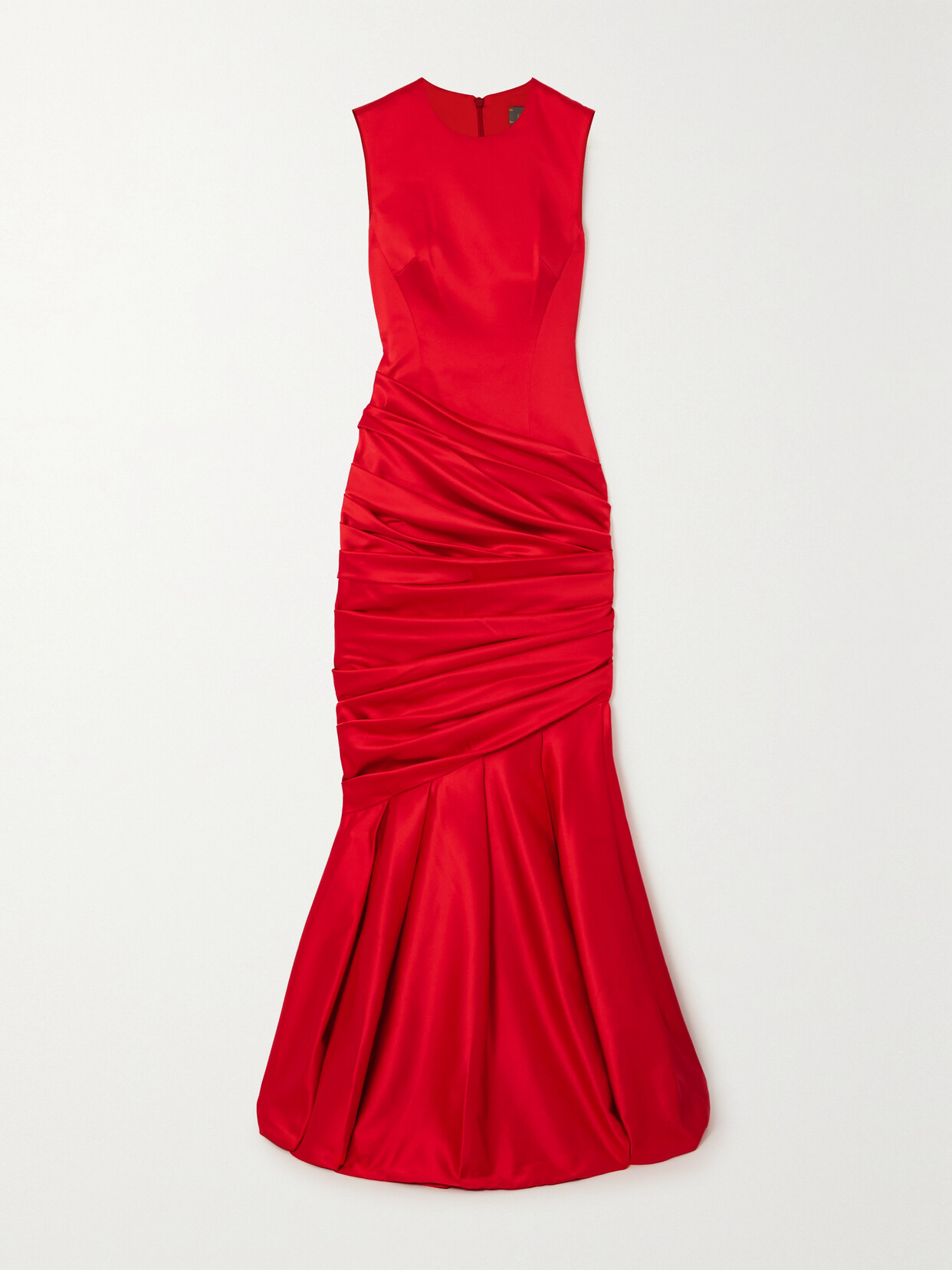 RASARIO Draped Satin Gown