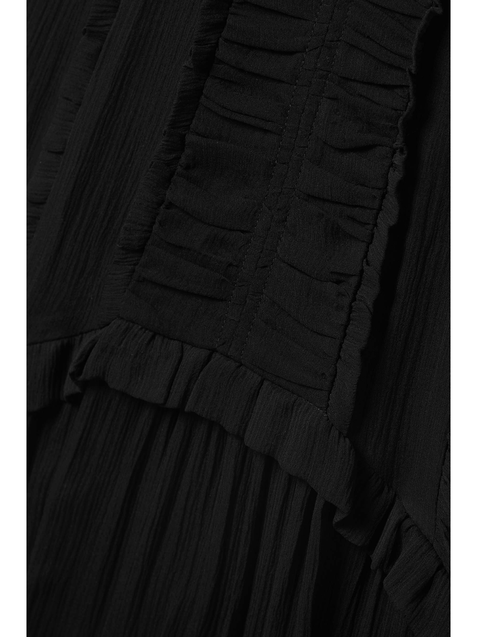 JASON WU Lacetrimmed gathered silkcrepon maxi dress NETAPORTER