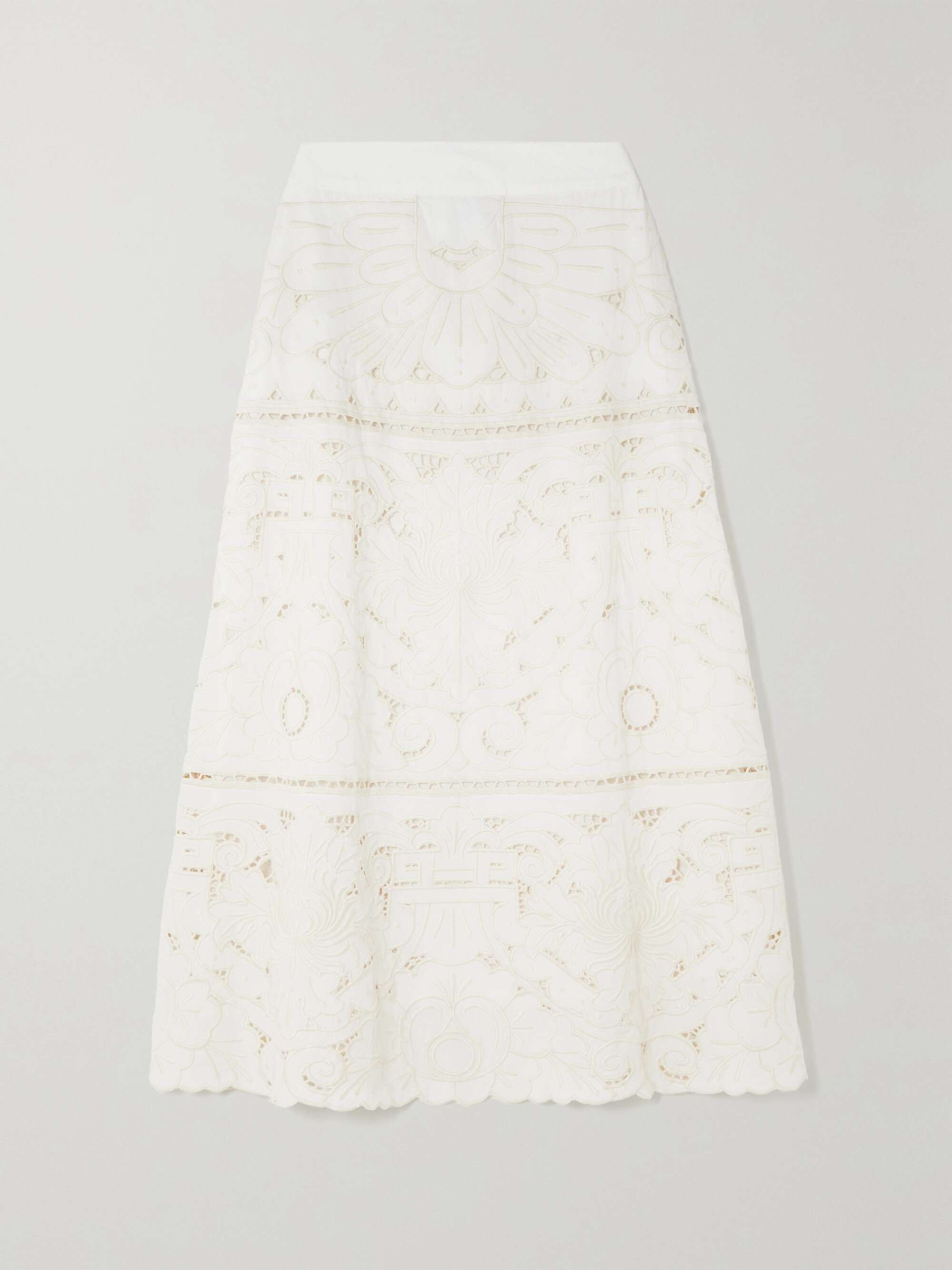 White lace net clearance skirt