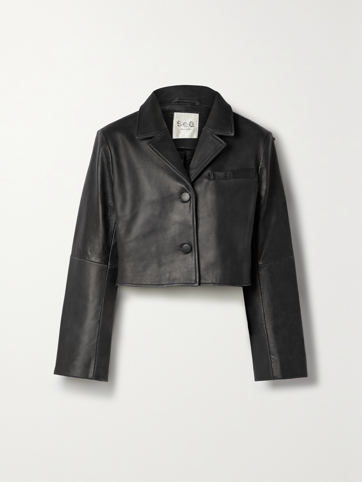 Sea Andy Leather Jacket In Black