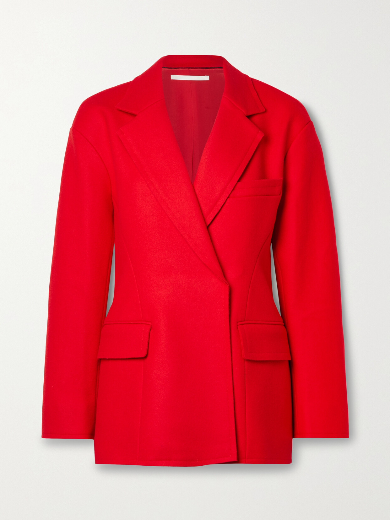 Jason Wu Collection Double-breasted Felt Mini Dress - Red