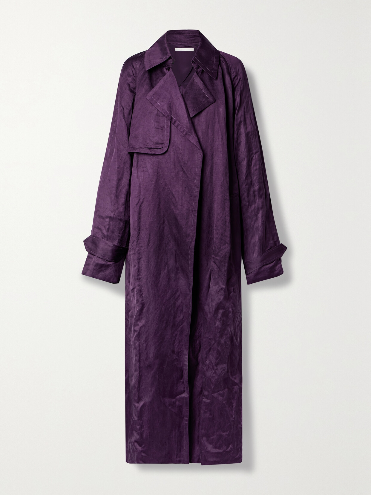 Jason Wu Collection - Crinkled-sateen Trench Coat - Purple