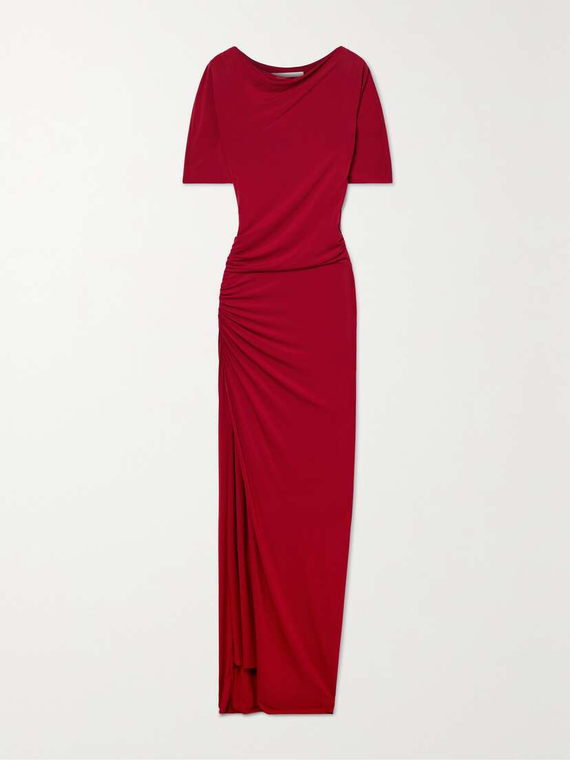 Jason Wu Collection Ruched Stretch-jersey Maxi Dress