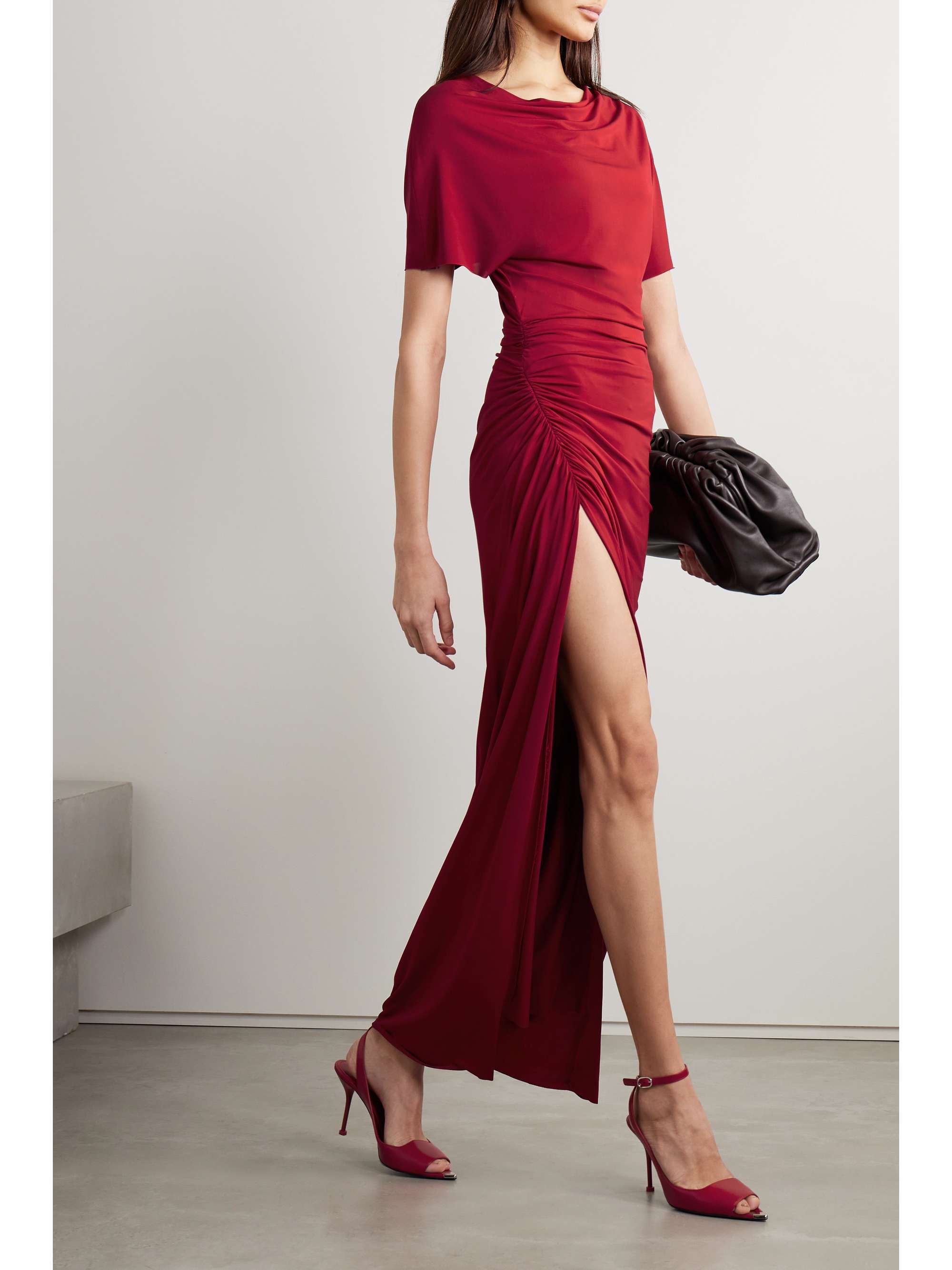 JASON WU COLLECTION Ruched stretch-jersey maxi dress