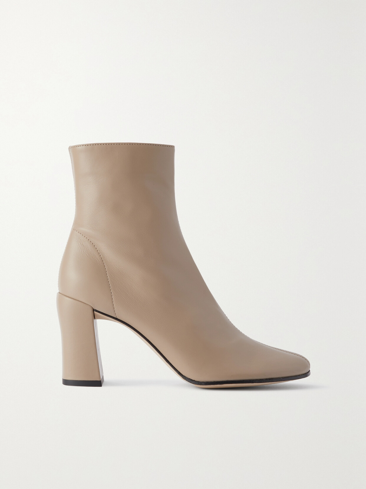 BY FAR - Vlada Leather Ankle Boots - Brown