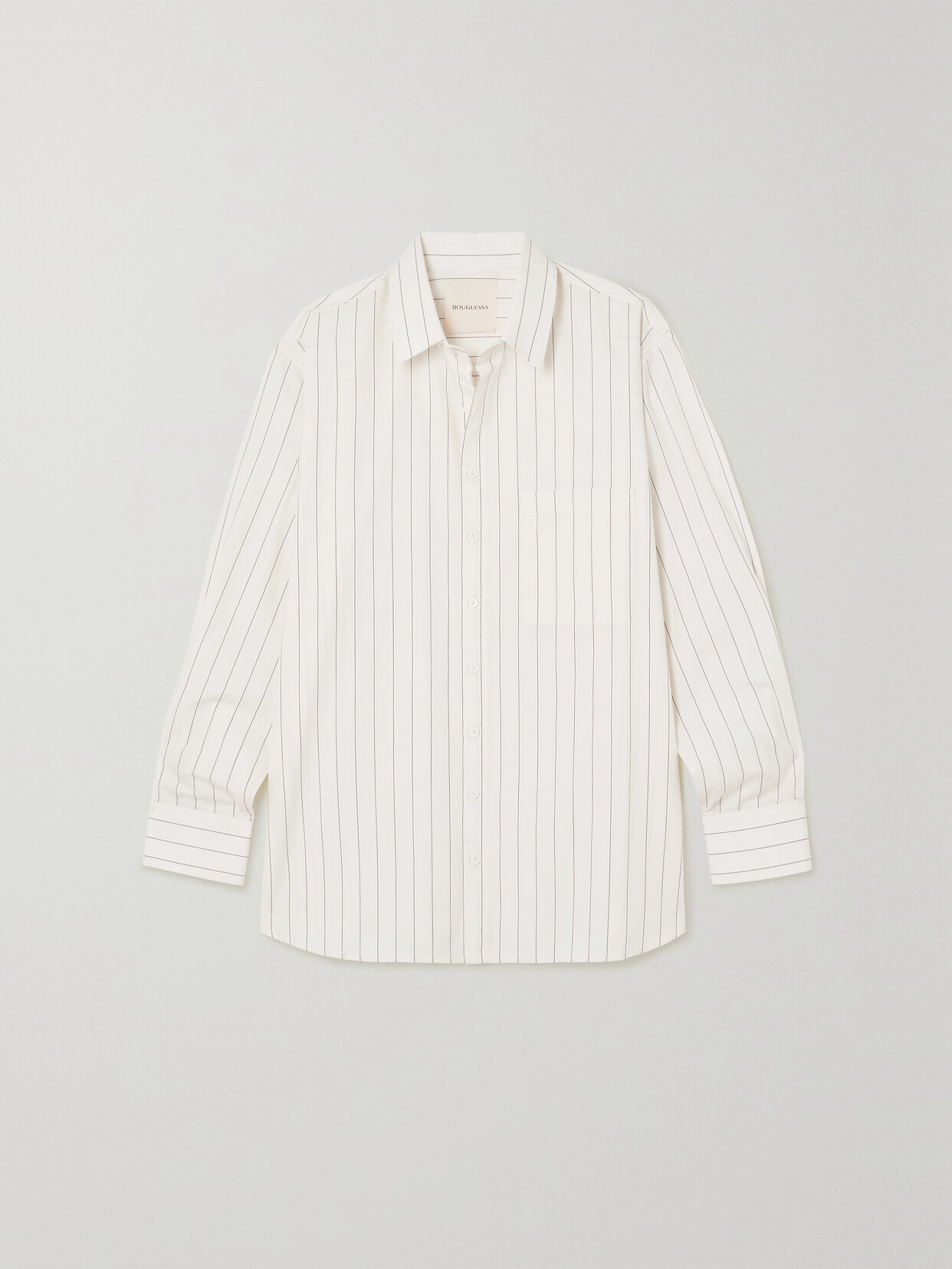 Bouguessa - Maya Pinstriped Cotton Shirt - White