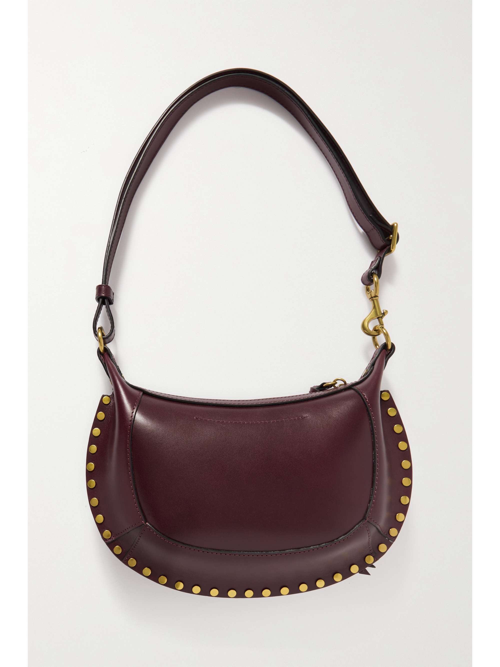 ISABEL MARANT Oskan Moon studded leather shoulder bag | NET-A-PORTER