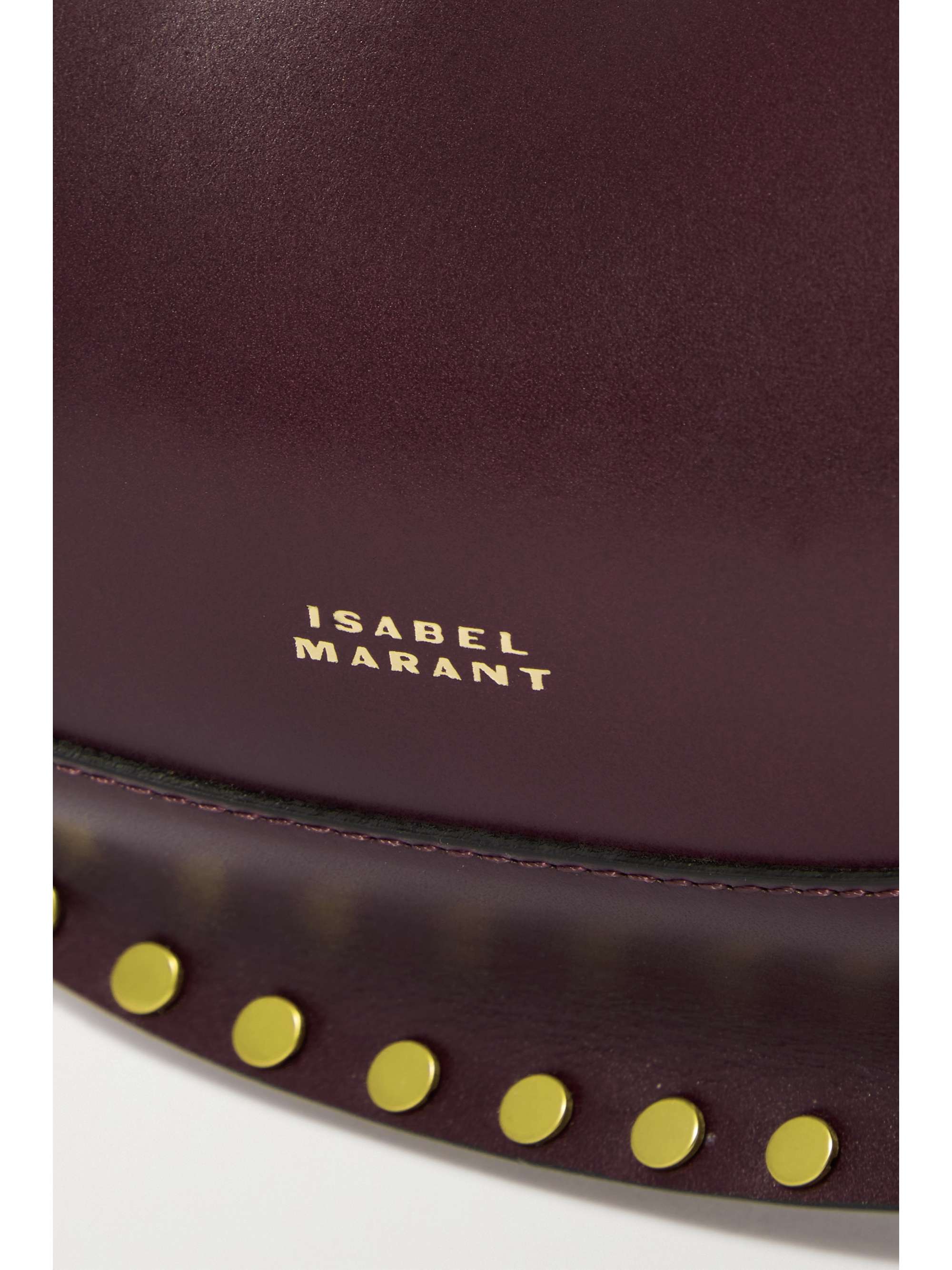 ISABEL MARANT Oskan Moon studded leather shoulder bag | NET