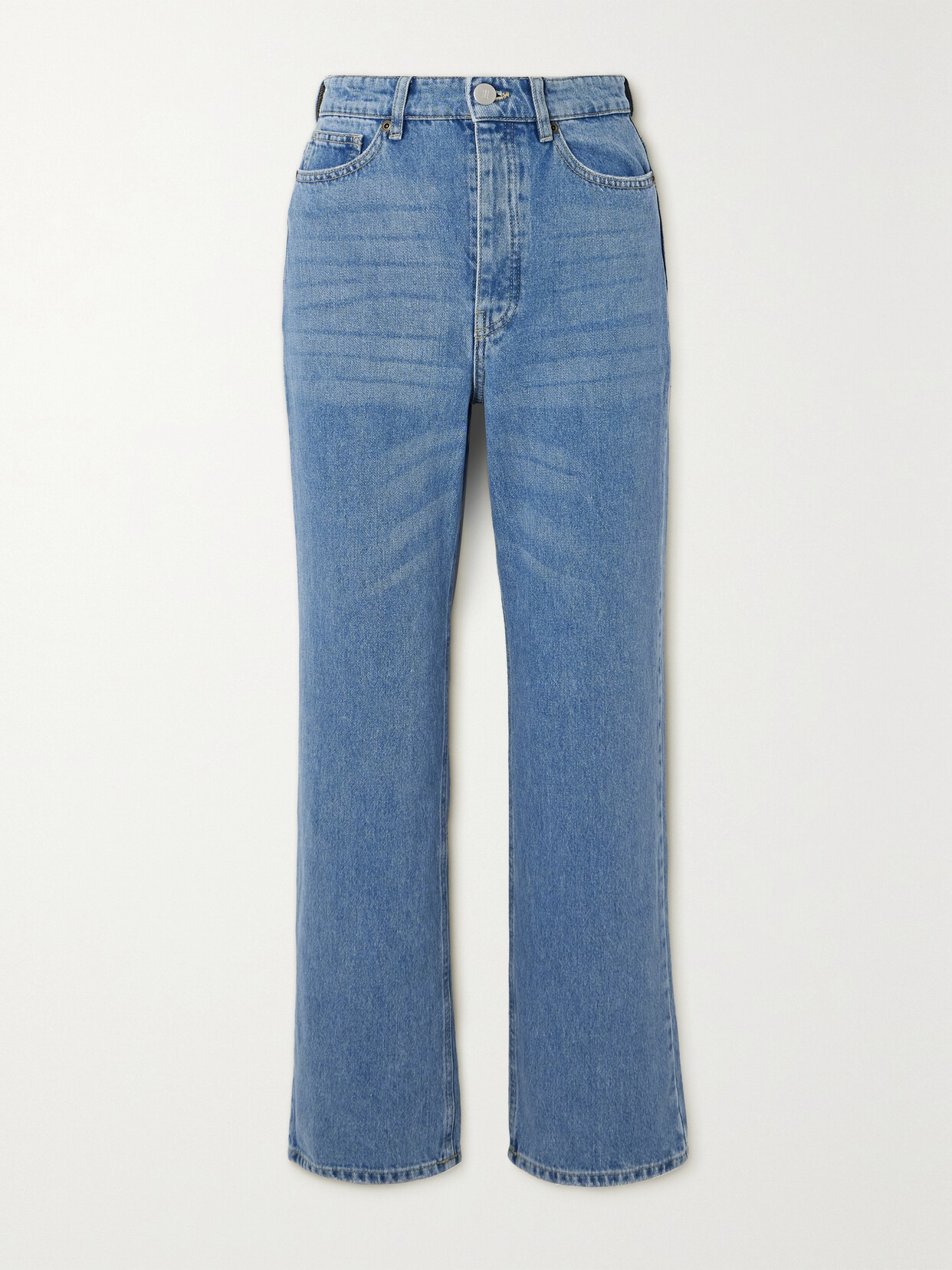 By Malene Birger - Milium Cropped High-rise Wide-leg Jeans - Blue