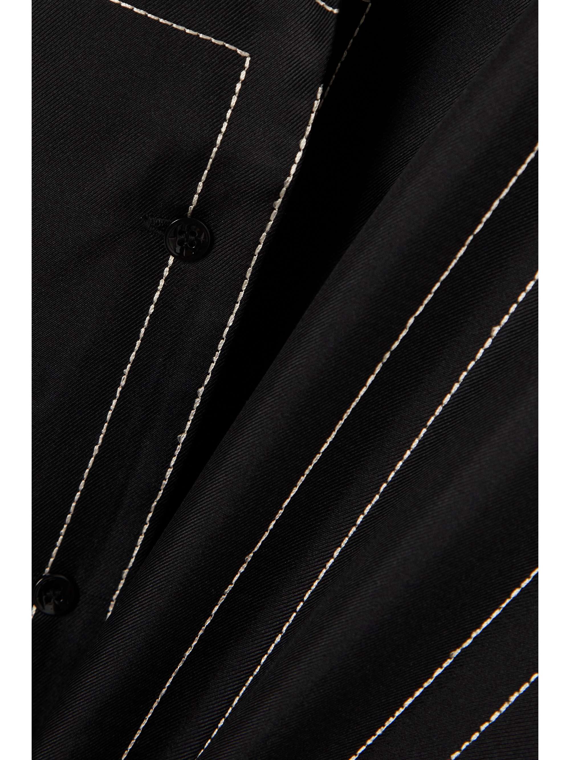 TOTEME Embroidered silk-twill shirt