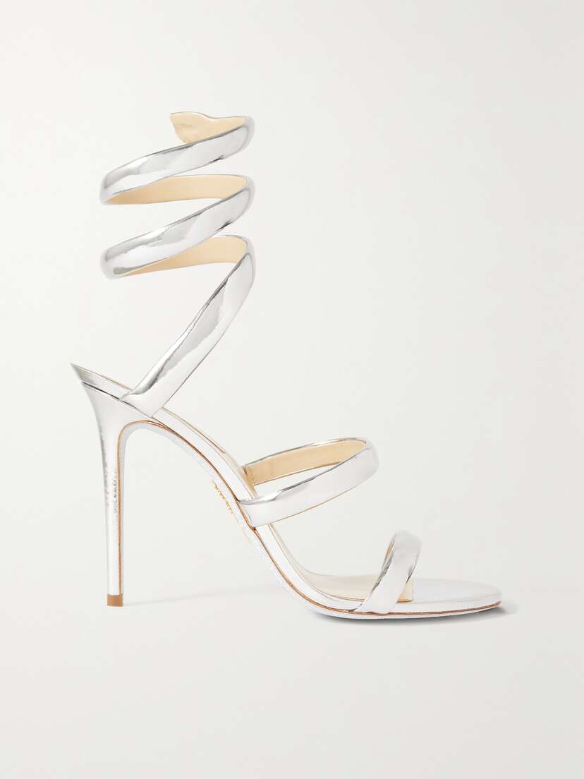 René Caovilla Cleopatra Metallic Patent-leather Pumps - IT36