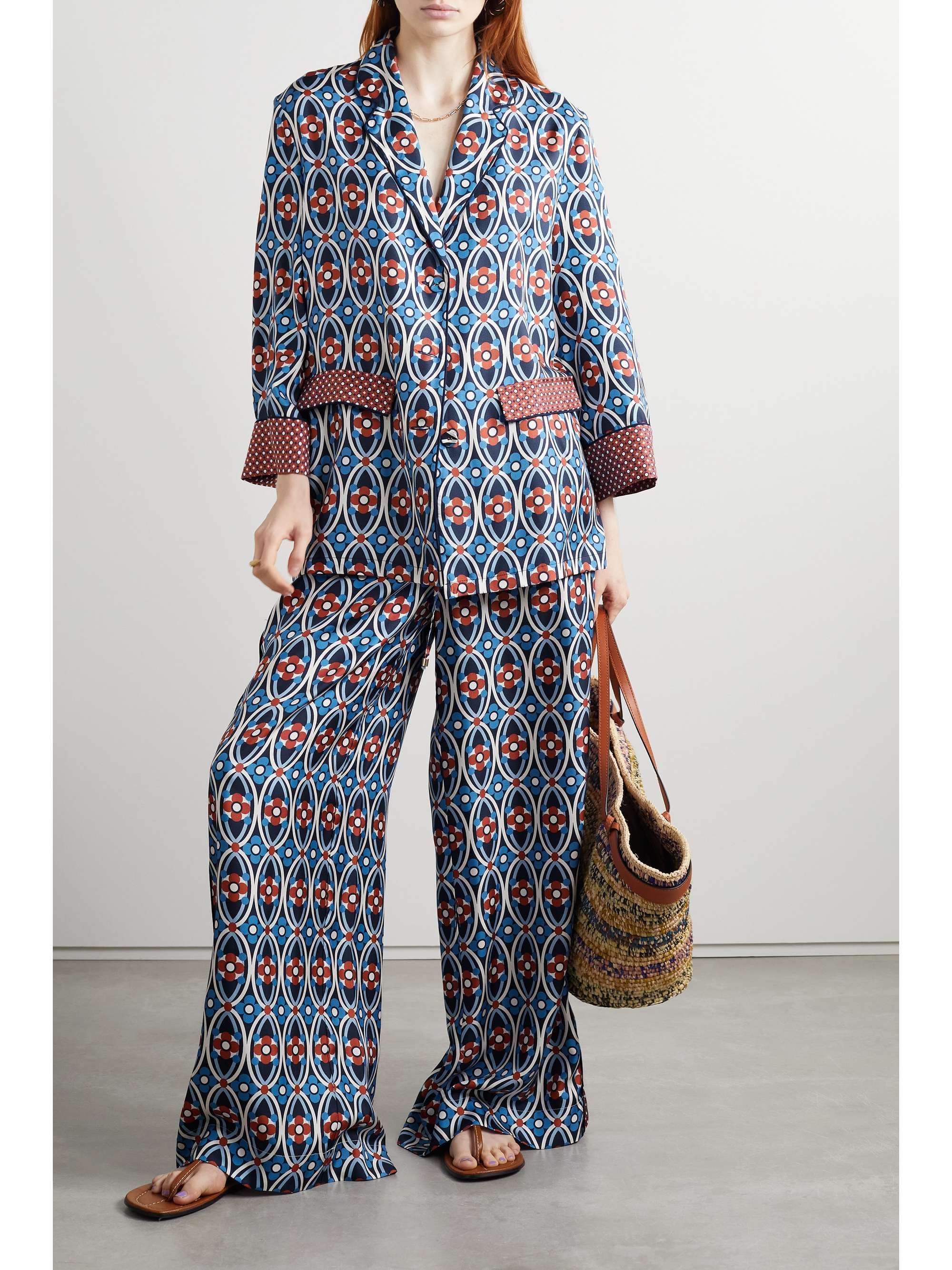 CARA CARA Venezia printed silk-twill shirt