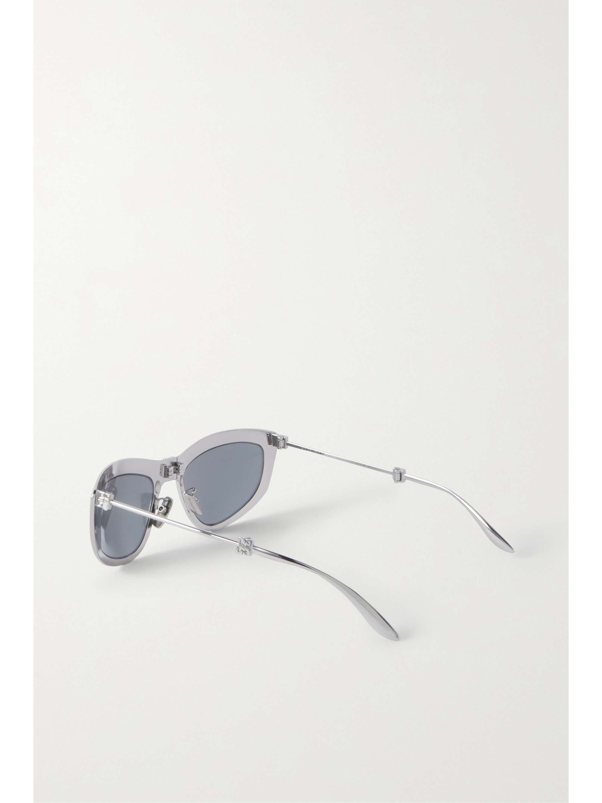 GIVENCHY EYEWEAR Mirrored D-frame silver-tone sunglasses