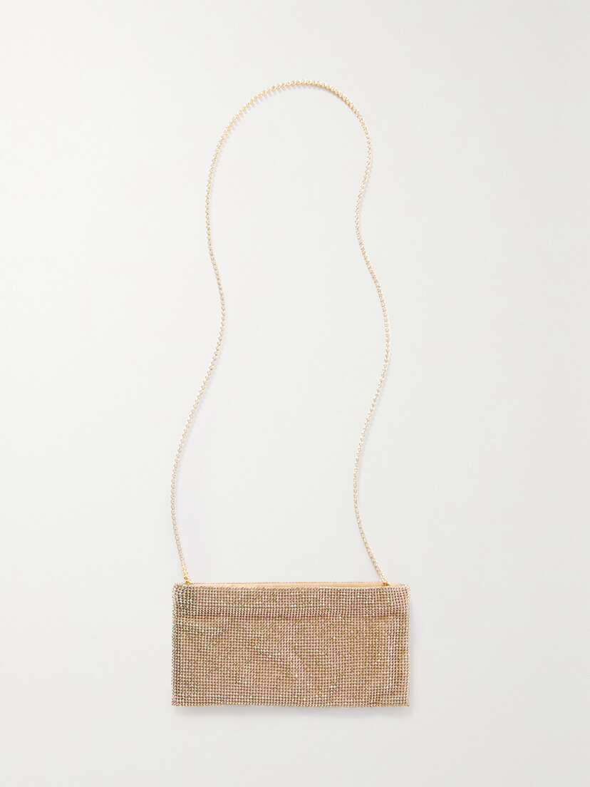 Benedetta Bruzziches Your Best Friend Mini Crystal-embellished Chainmail Shoulder Bag