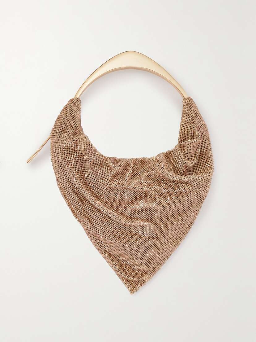 Benedetta Bruzziches Ursolina Crystal-embellished Satin Shoulder Bag -  - One size