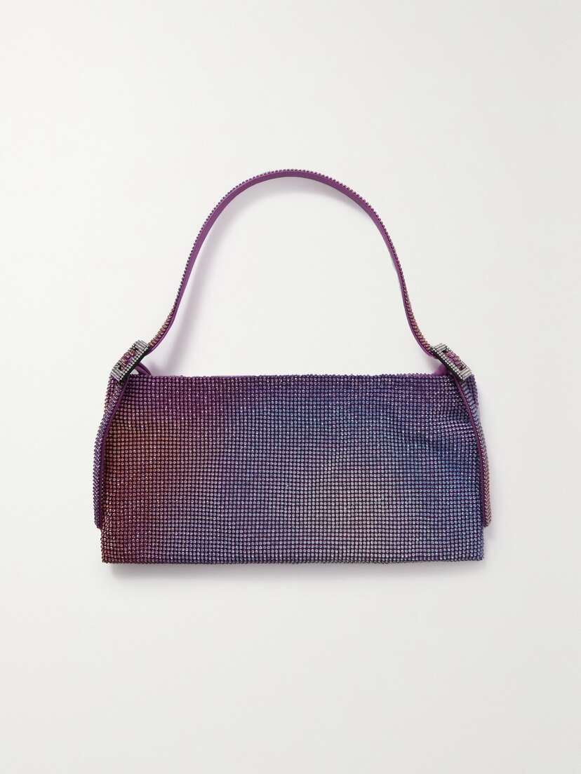 Benedetta Bruzziches Your Best Friend La Grande Crystal-embellished Satin Shoulder Bag