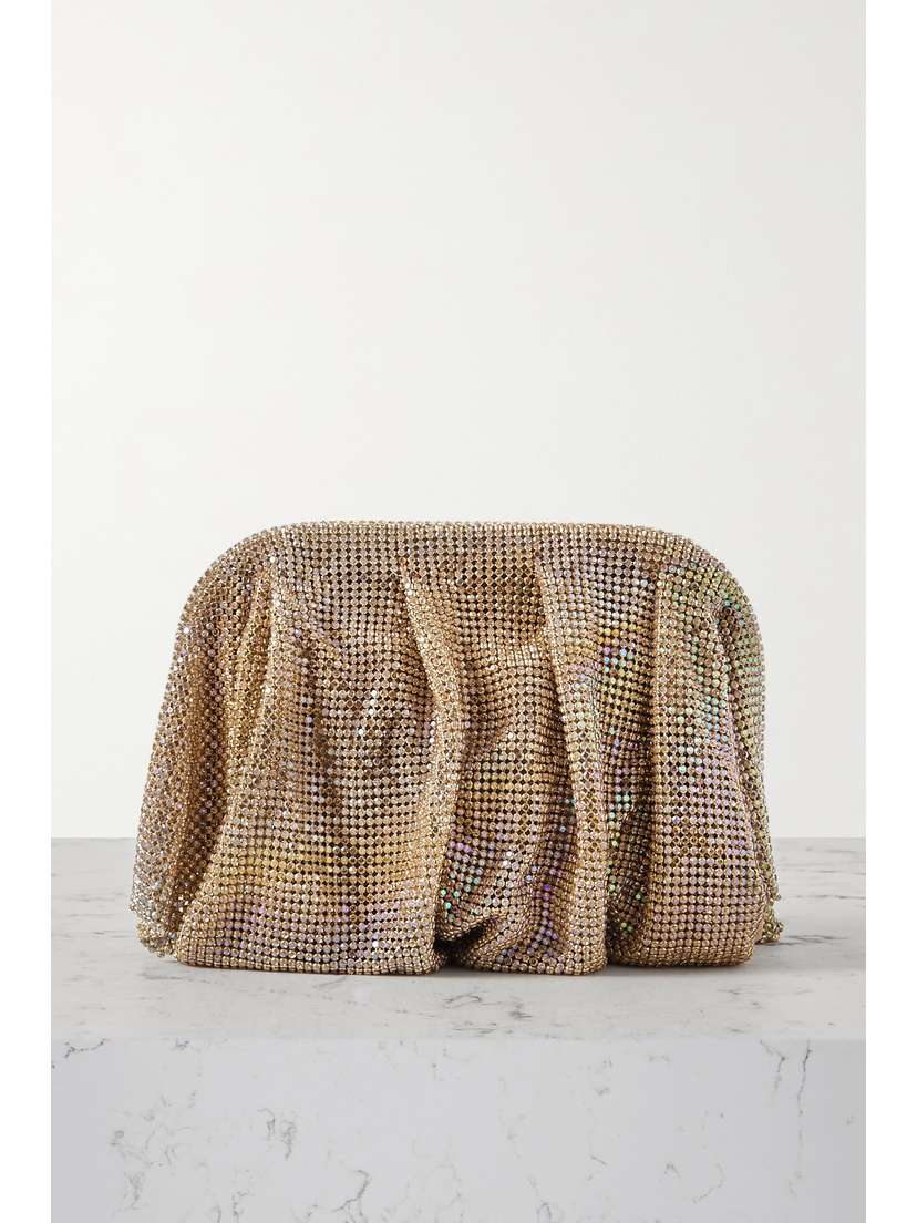 Benedetta Bruzziches Venus La Petite Crystal-embellished Satin Clutch