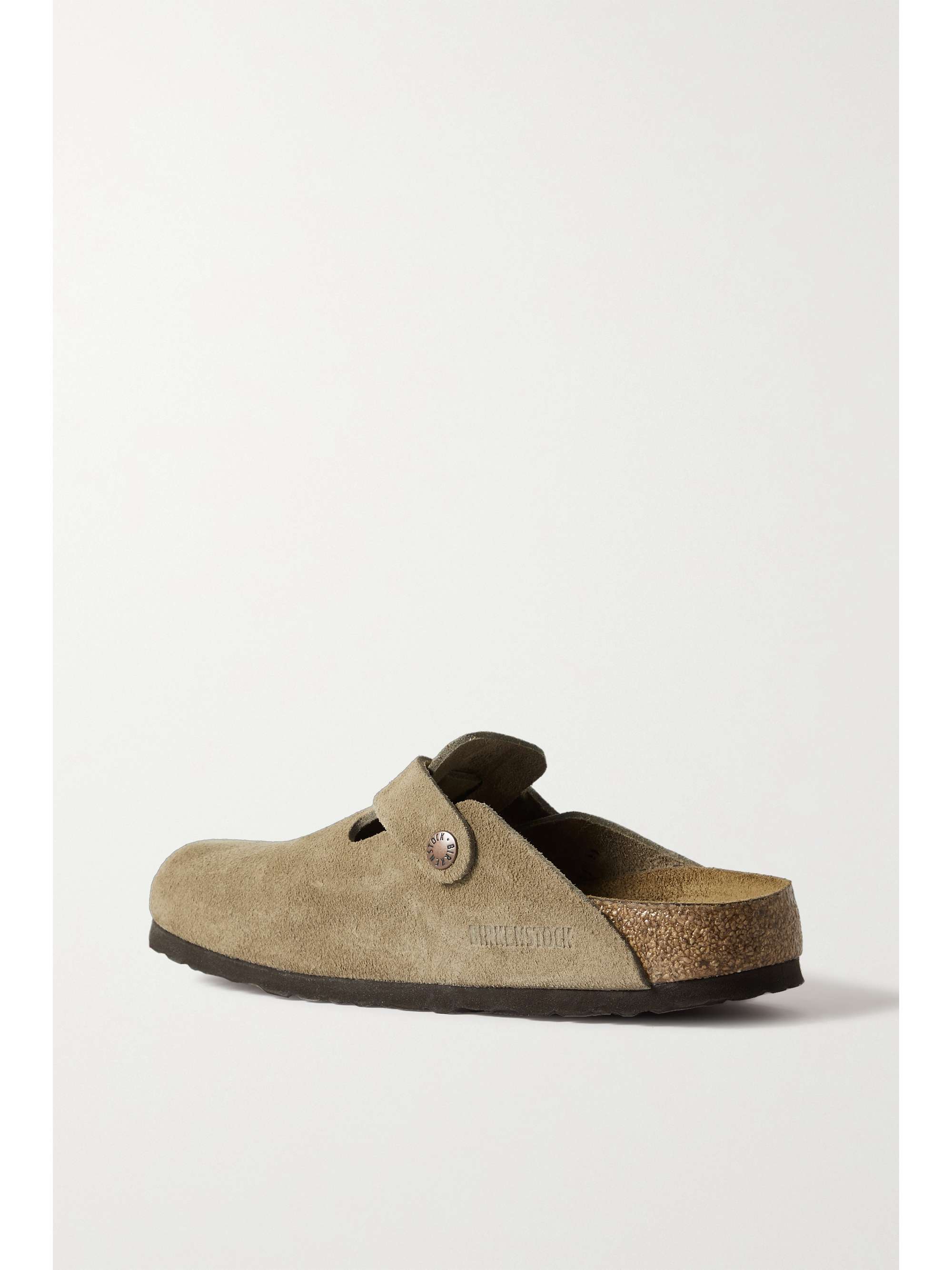 BIRKENSTOCK Boston suede clogs | NET-A-PORTER