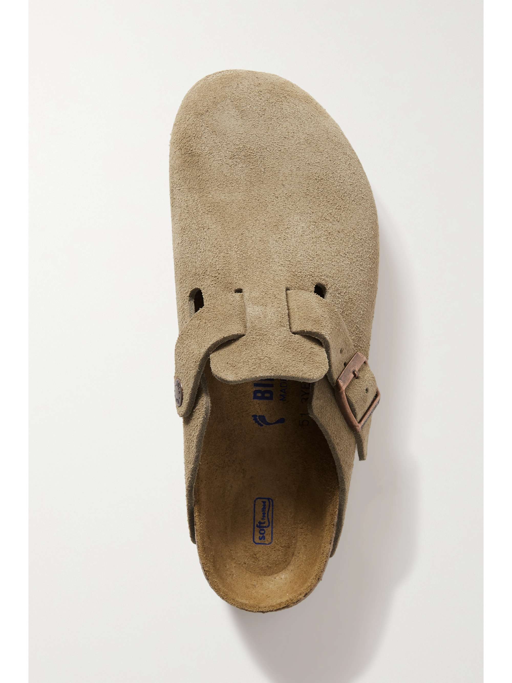 BIRKENSTOCK Boston suede clogs | NET-A-PORTER