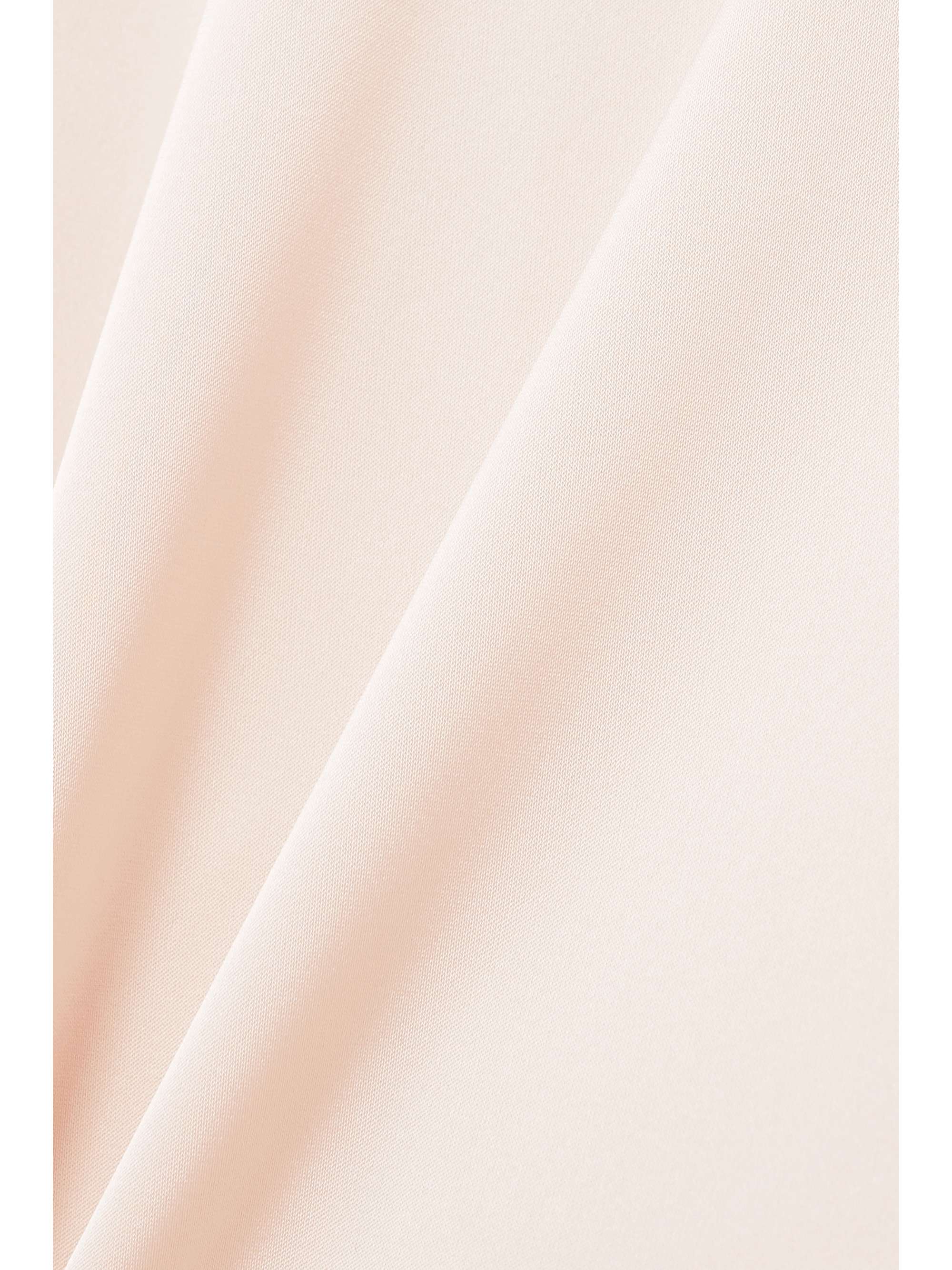 16ARLINGTON Seymour feather-trimmed stretch-satin shirt