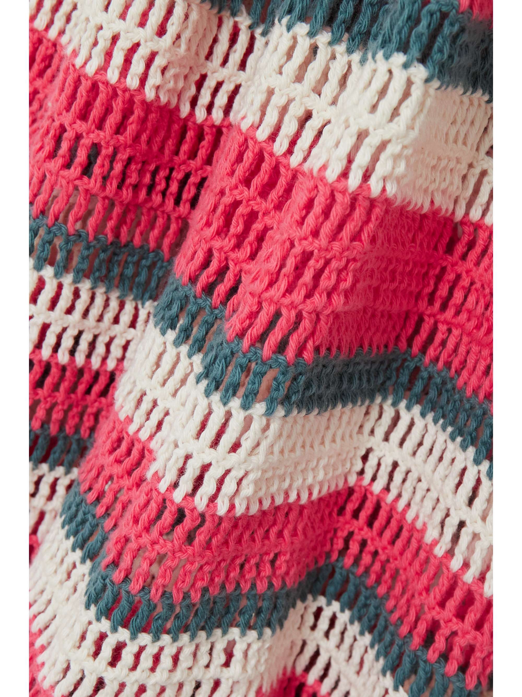 ULLA JOHNSON Paz striped crochetknit cotton maxi dress NETAPORTER