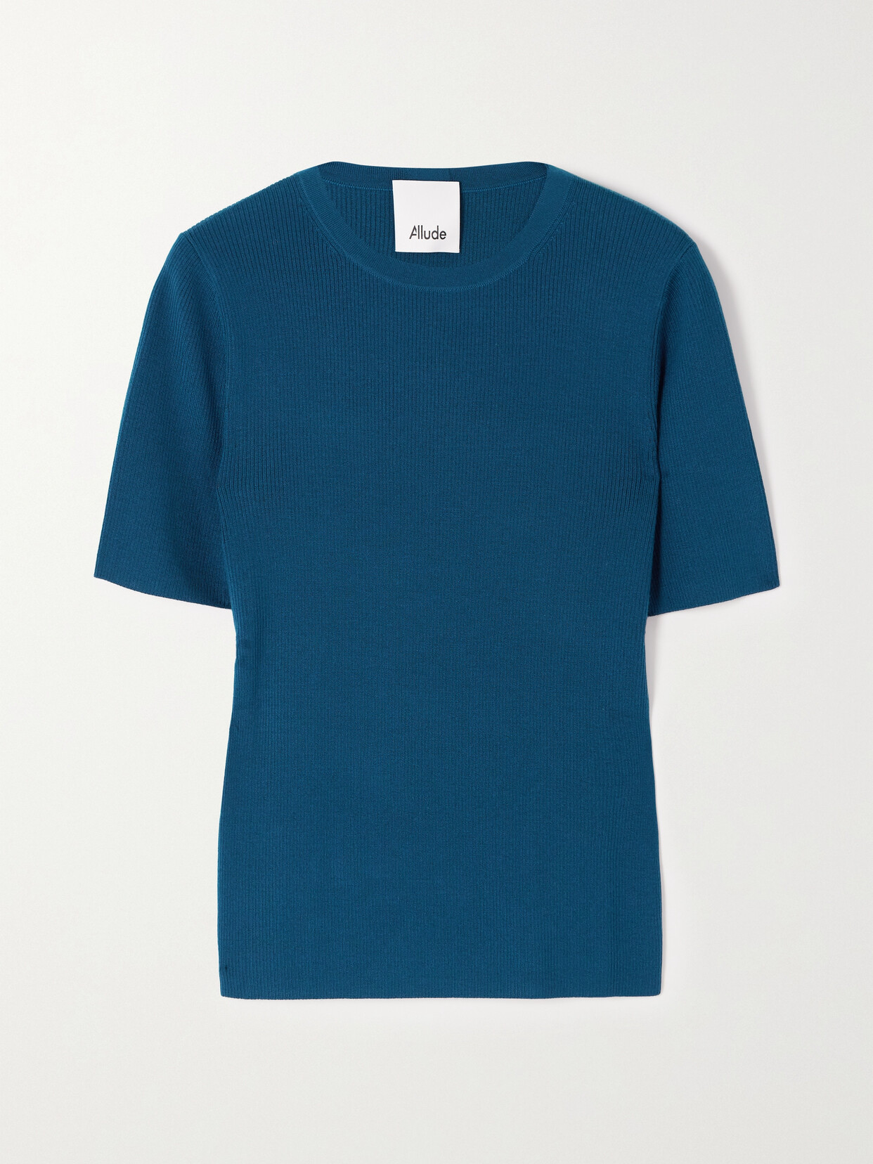 Allude - Ribbed Wool Sweater - Blue