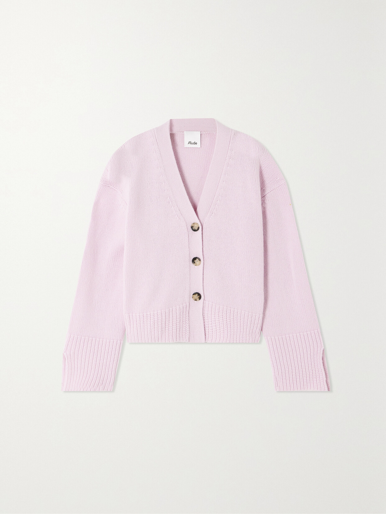 Allude - Wool And Cashmere-blend Cardigan - Pink