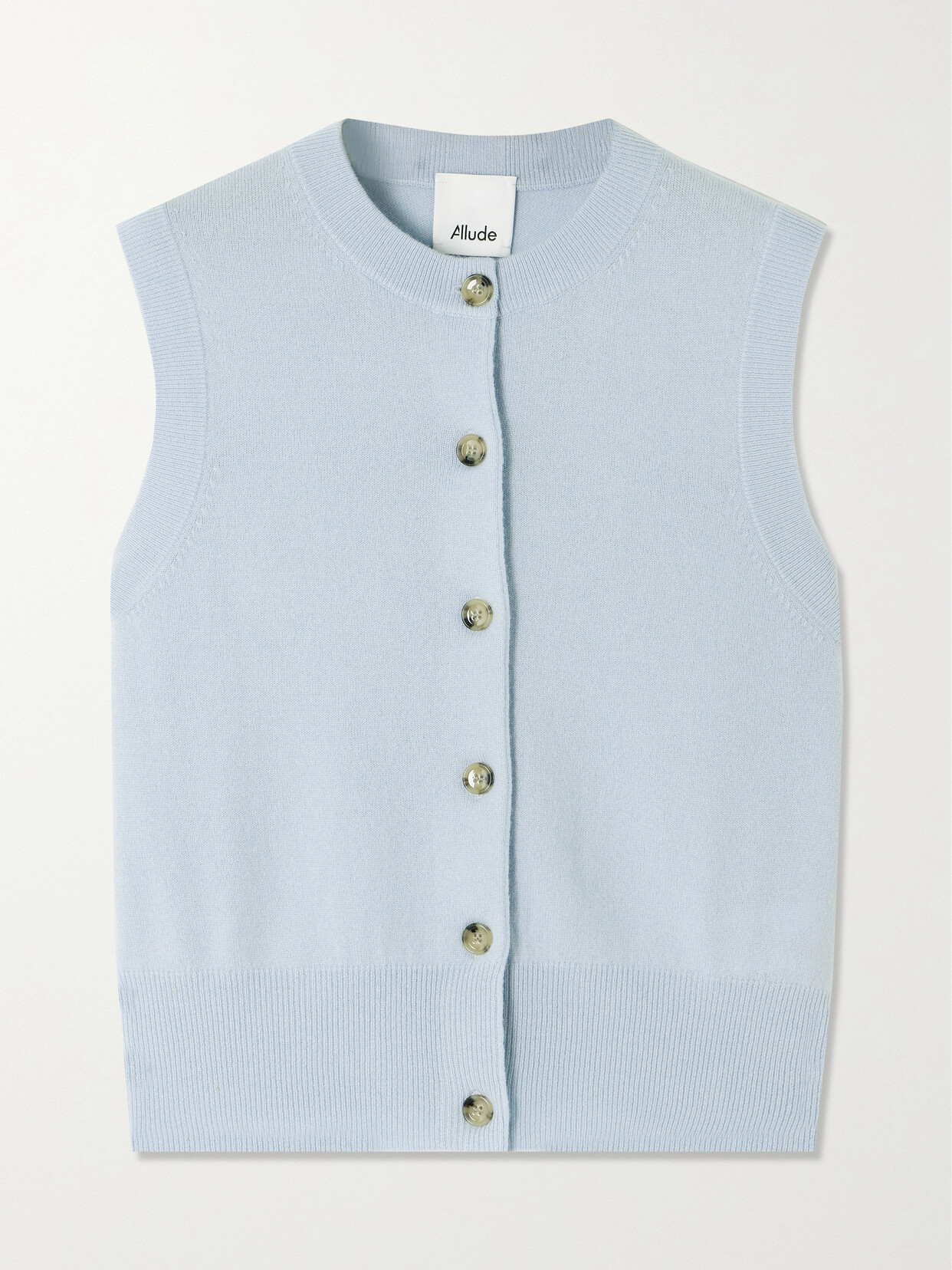 Allude - Wool And Cashmere-blend Vest - Blue