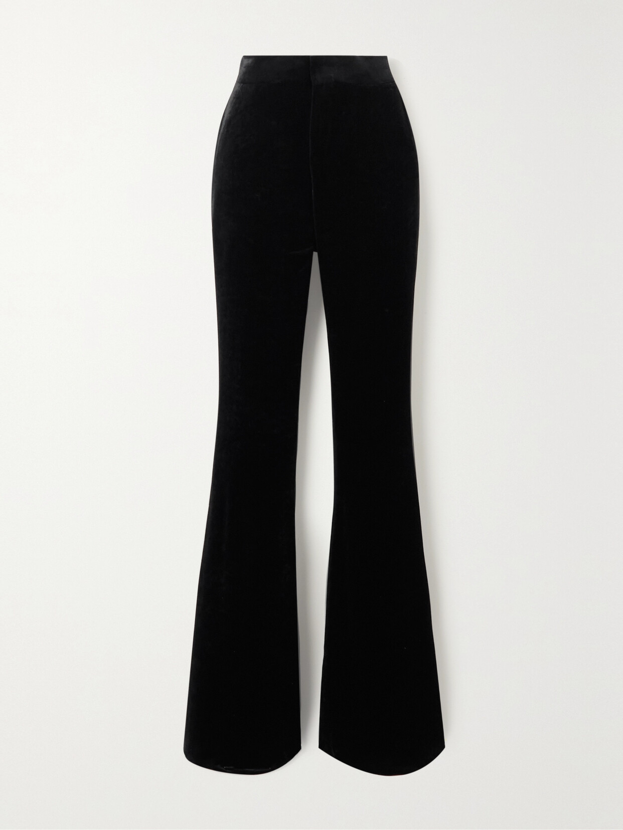 Petar Petrov - Sundown Velvet Flared Pants - Black