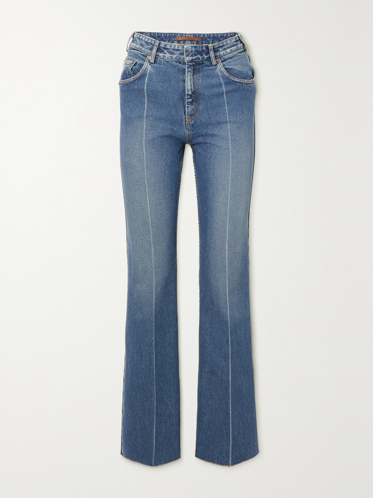 Petar Petrov - Frayed High-rise Flared Jeans - Blue