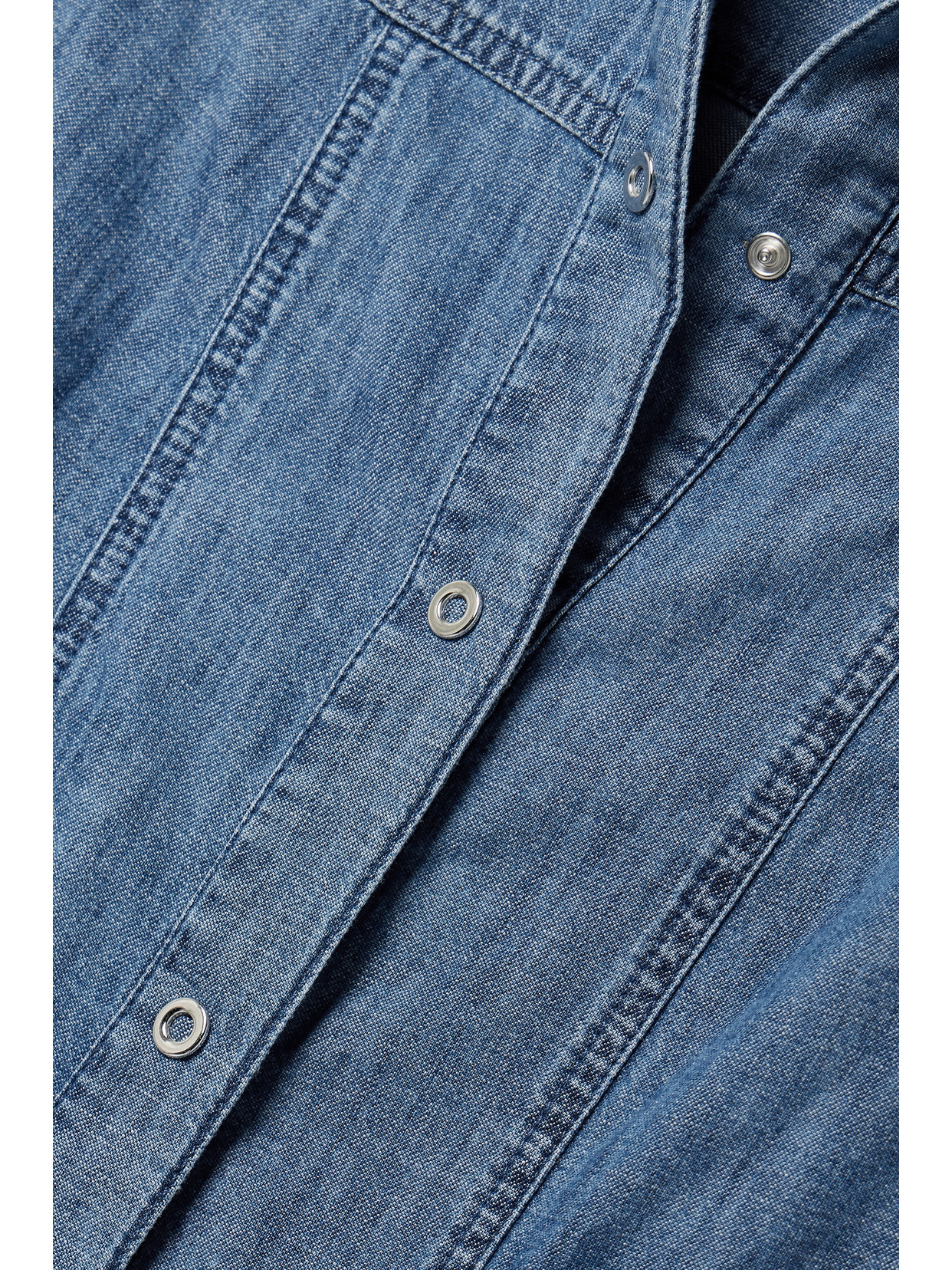 + Net Sustain Organic Cotton-Chambray Shirt